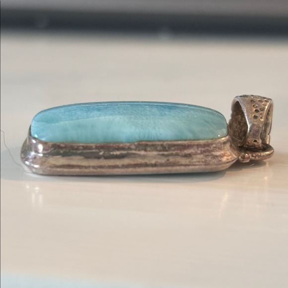 Larimar pendant with 925 silver - Picture 3 of 3